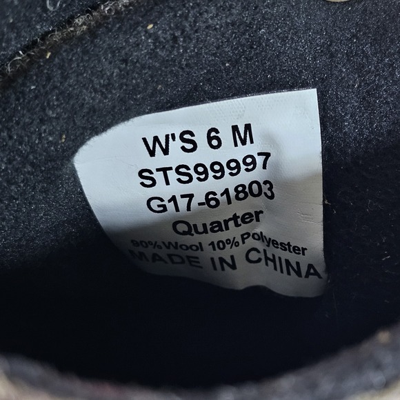 Sperry Duck Boots Womens 6 Saltwater Wedge Wool Rubber Toe Snow Water Leather - Picture 9 of 13